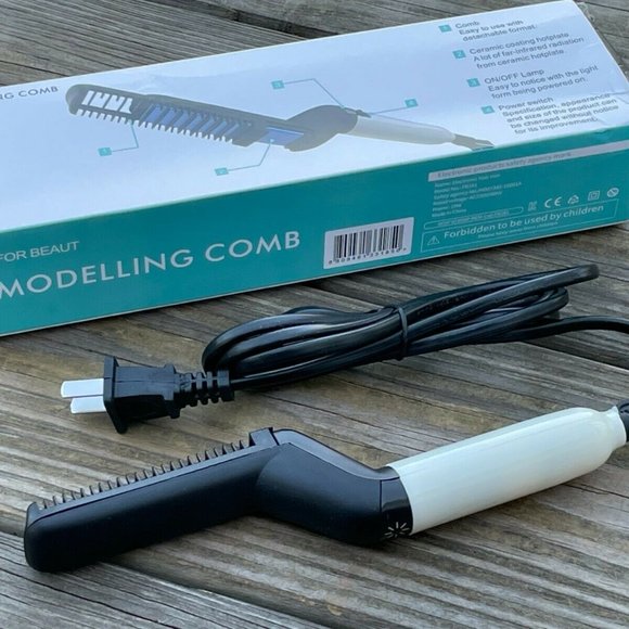 Accessories - Modelling Comb Hair Straightener Electric Men Beard Styling Comb Brush Multifunc